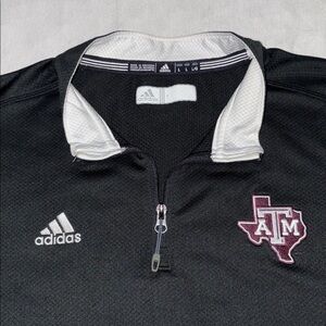 NCAA Adidas quarter zip Aggie pullover Tailgate Game Day Texas A & M
